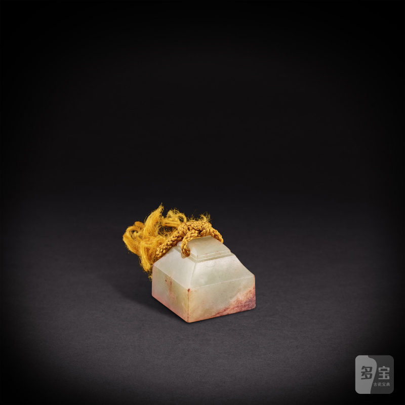 A celadon jade seal, Han dynasty | 漢 玉印